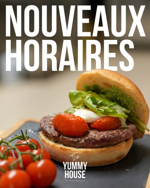 Du changement chez Yummy House ! 🍔On ferme désormais le mardi (midi) pour nousconsacrer à ce qu'on aime le plus : créer de nouvelles recettes rien que pour vous.🗓️ Nouveaux horaires :→ Mardi soir au dimanche midi→ Fermé dimanche soir, lundi et mardi midiRendez-vous à Fontainebleau pour découvrir nos prochaines créations !📍 80 Rue de France, 77300 Fontainebleau#yummyhouse #fontainebleau #burger