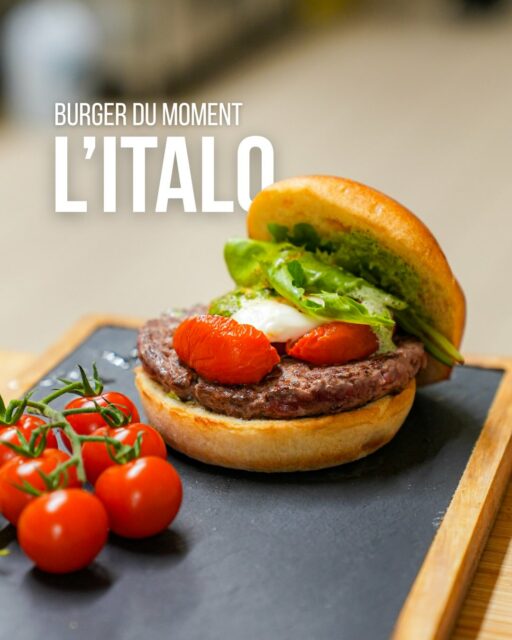 L’Italo débarque pour ramener un peu de soleil dans vos burgers 🇮🇹☀️Mozzarella, pesto, tomates confites… le tout dans un burger ultra frais et gourmand 🤤Simple, efficace, terriblement bon.#burgerlover #fontainebleau #italianfood #foodseineetmarne #yummyhouse